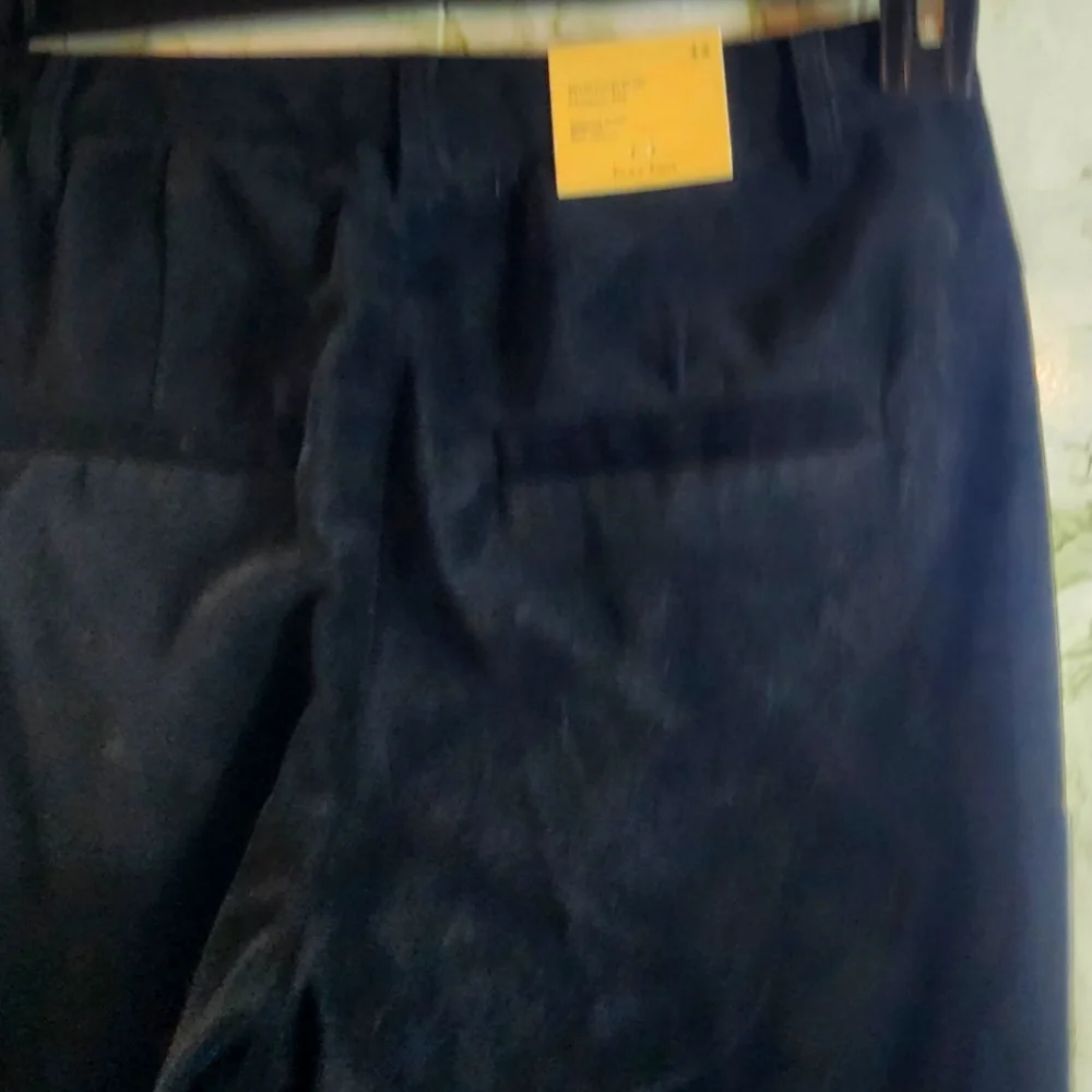 PART TWO Classic Fit Bootcut Black Velvet Pants
